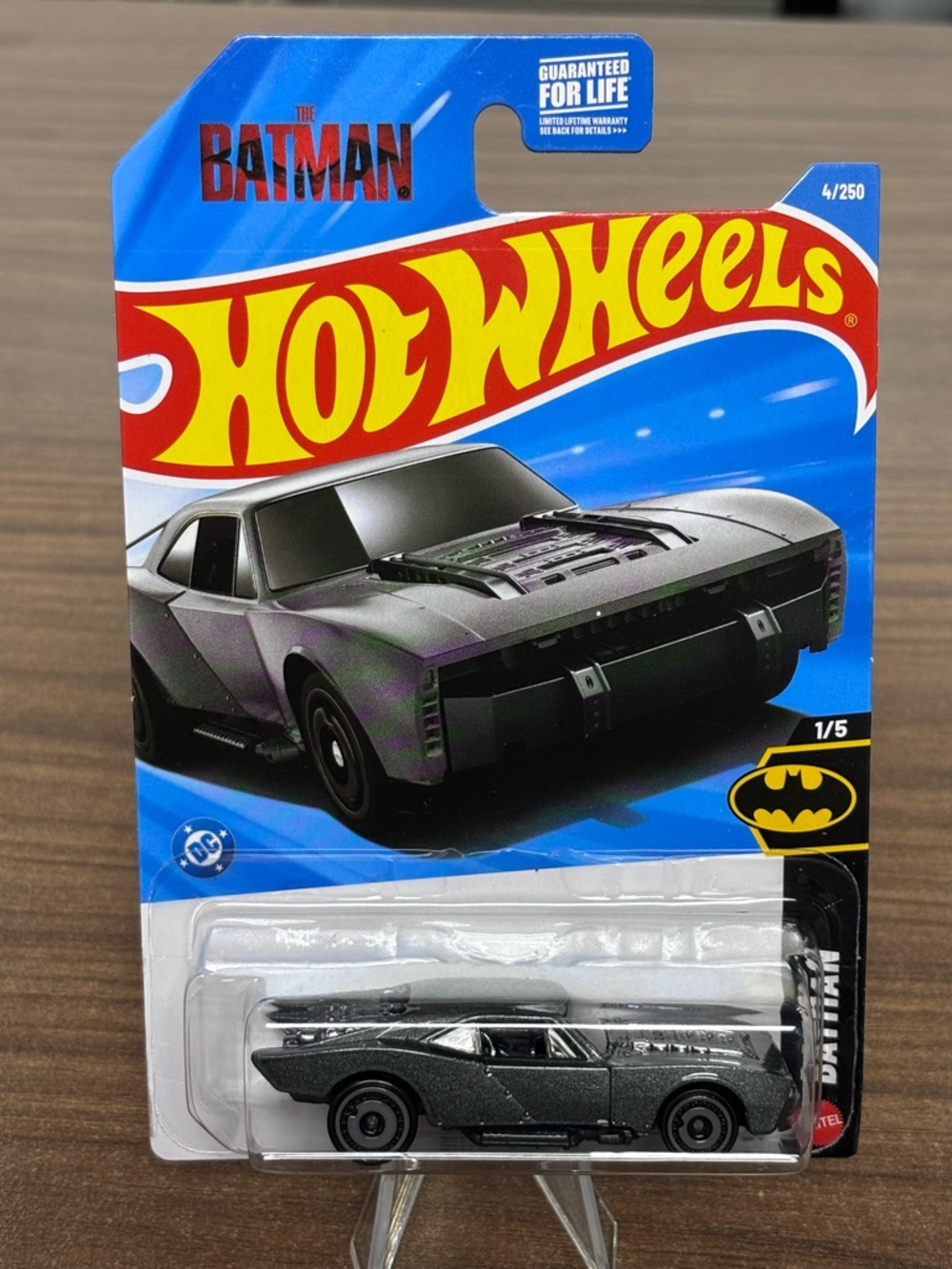 Hot Wheels 2022 the Batman Movie Batmobile Gray, 178/250 Scale